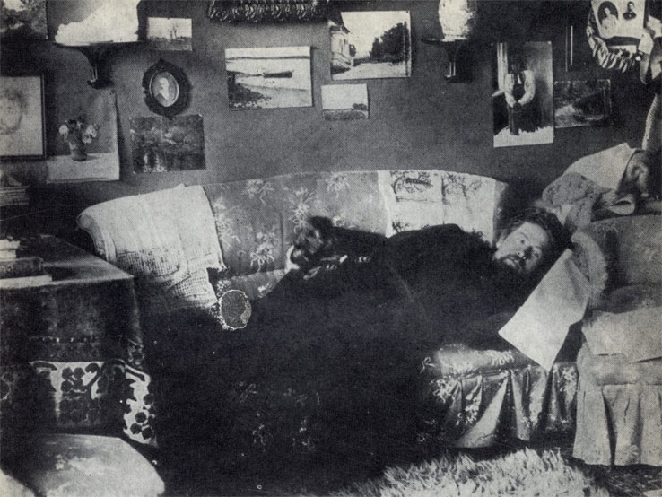 Чехов после выписки из клиники. Мелихово. 1898 г.