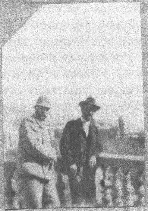 А.П. Чехов и П.А. Сергеенко в Ялте. Фотография А.П. Сергеенко. ОР РГБ, ф. 331, к. 58, ед. хр. 47, л. 2