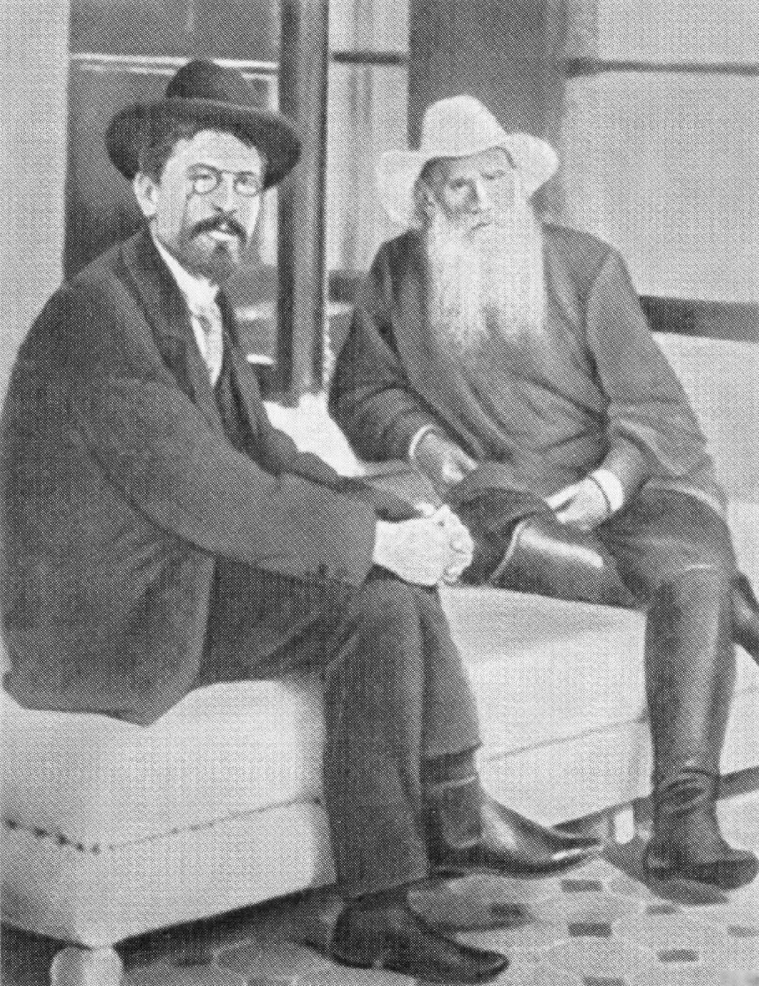 Чехов и Лев Толстой. Гаспра, 1901 г.