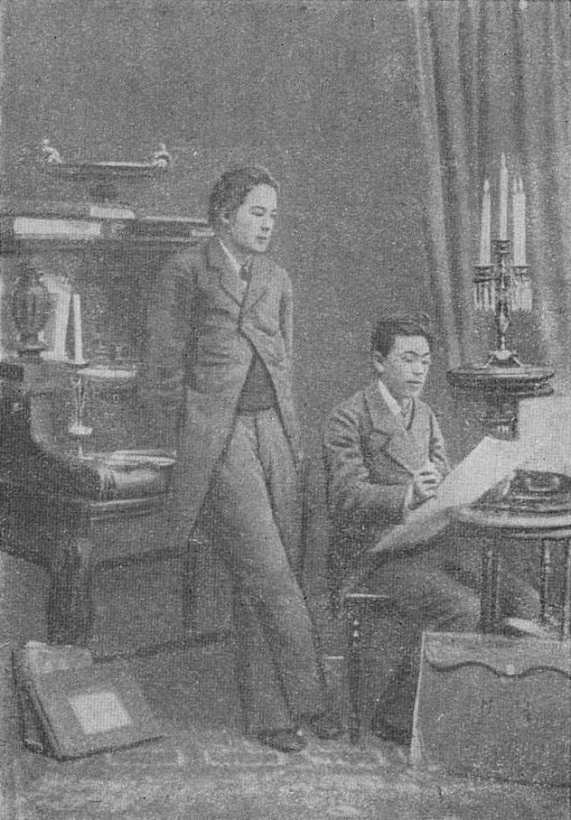 А.П. Чехов (слева) с братом Николаем