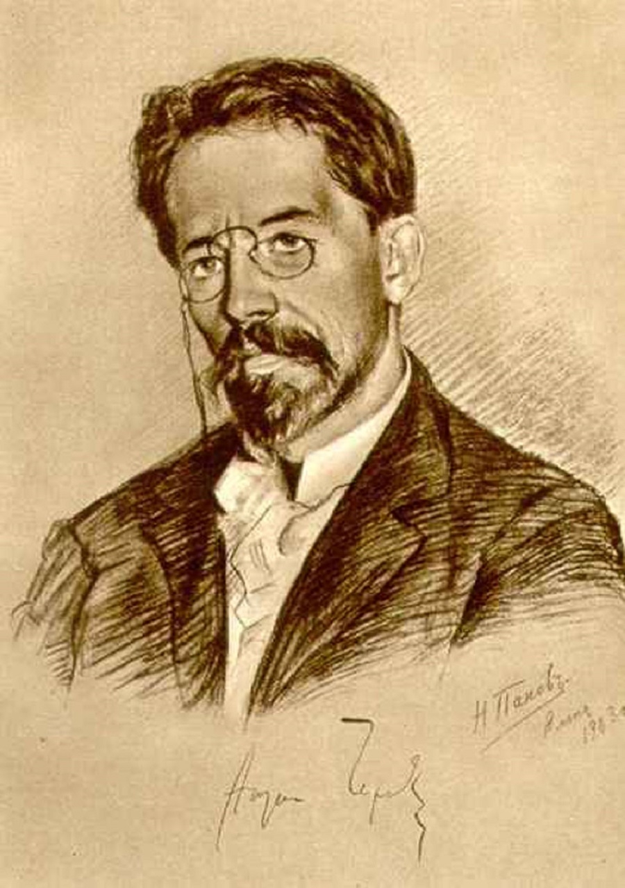Портрет А.П. Чехова. Н.З. Панов (1871—1916). 1903 г.
