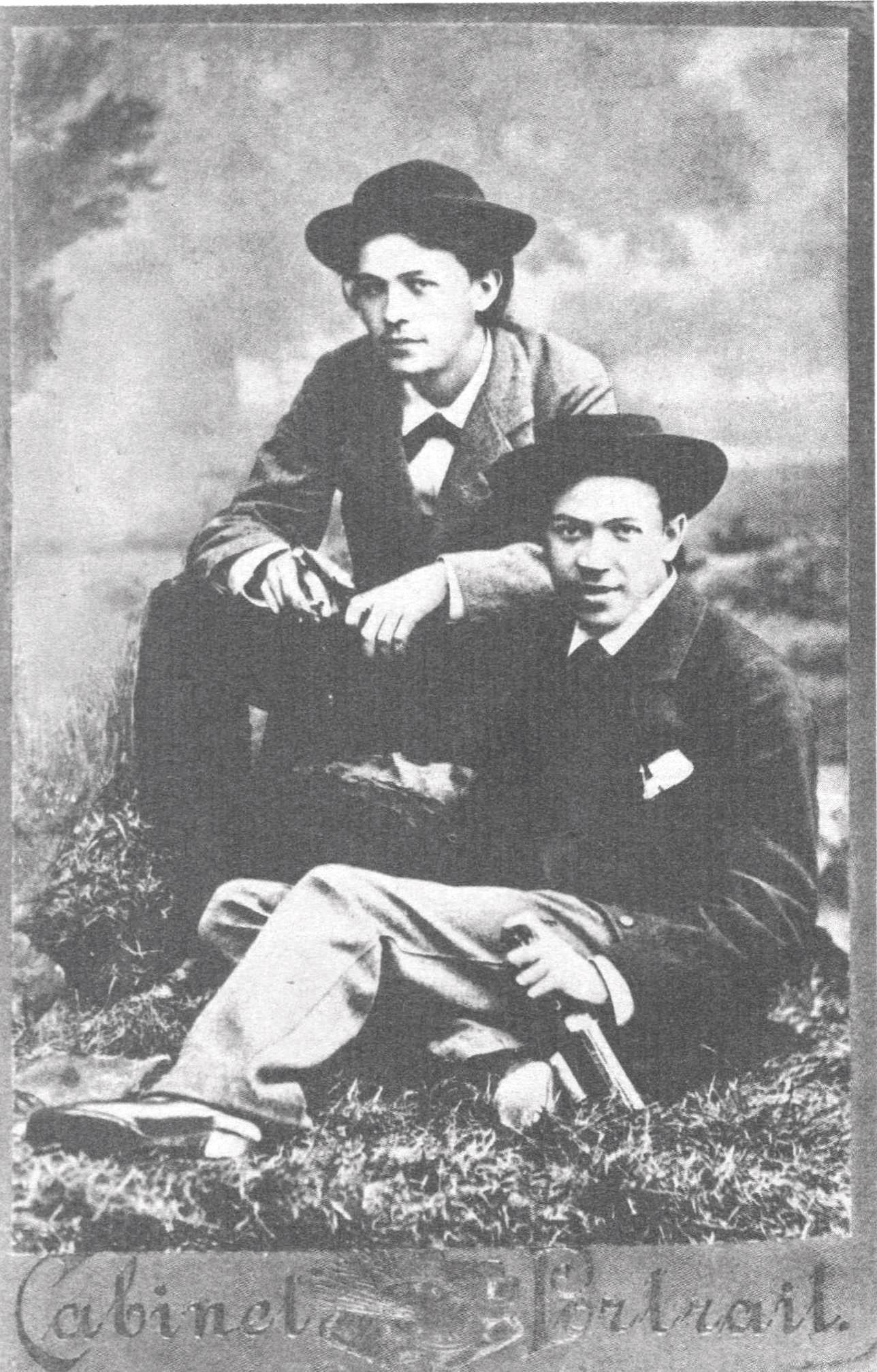 Братья Антон и Николай Чеховы. Москва, 1883