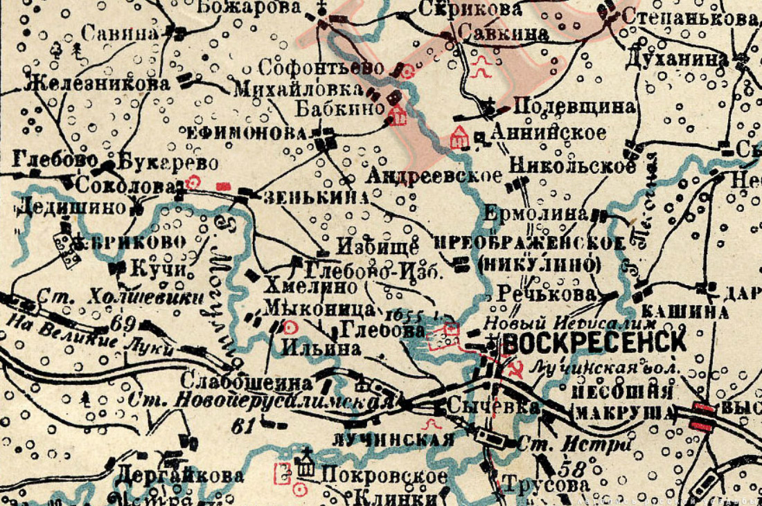 Бабкино. Карта 1925 г.