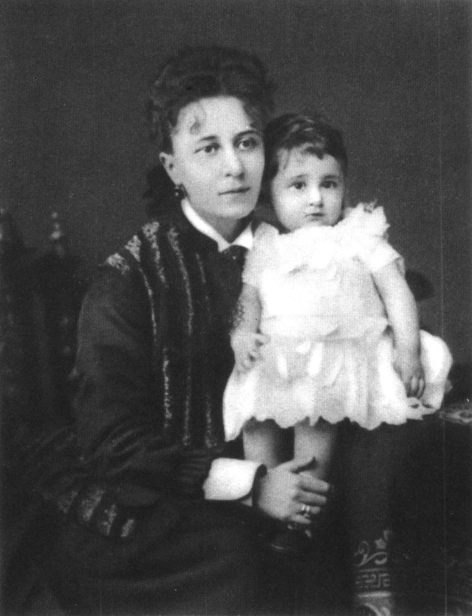 М.В. Бегичева-Киселева с дочерью Сашей. Фотография 1870-х годов