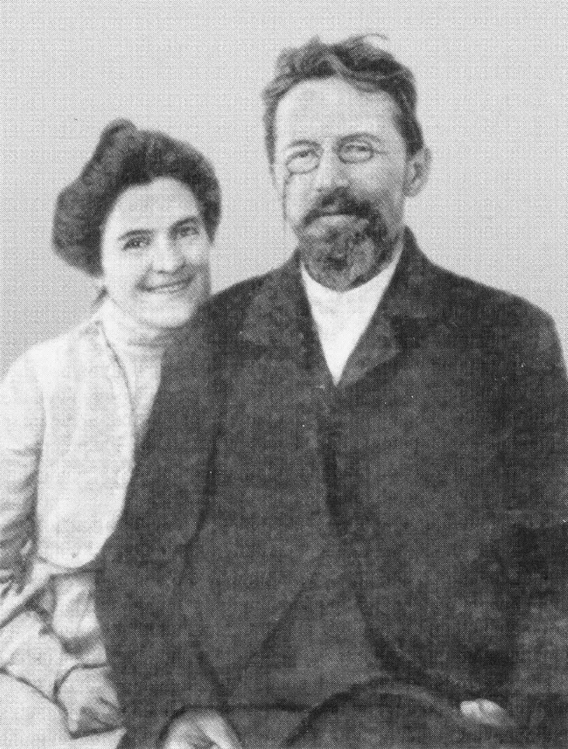 Чехов и О.Л. Книппер-Чехова. Фото 1901 г.