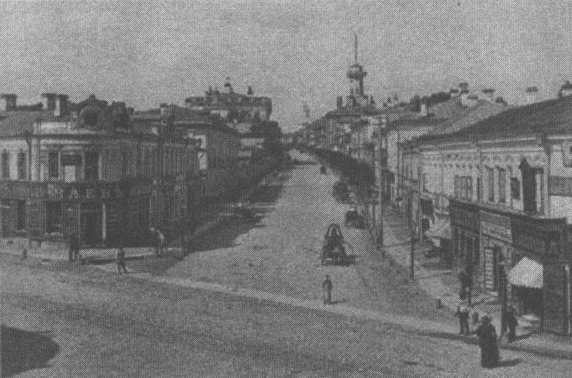 Вид Новой Басманной от Разгуляя. Фото Шерер, Набгольц, 1888