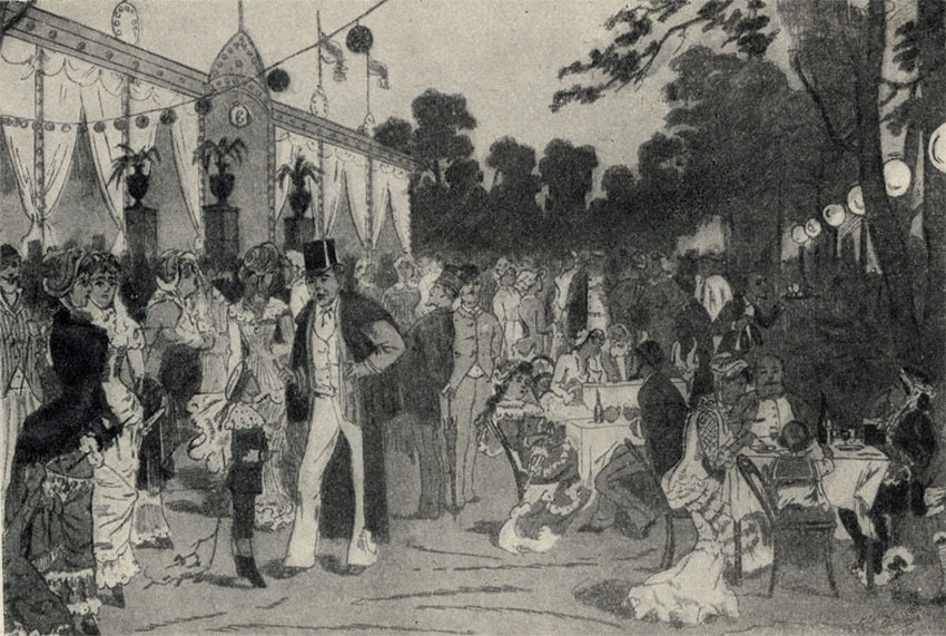 Н.П. Чехов. «Первое мая в Сокольниках» из журнала «Зритель», 1882