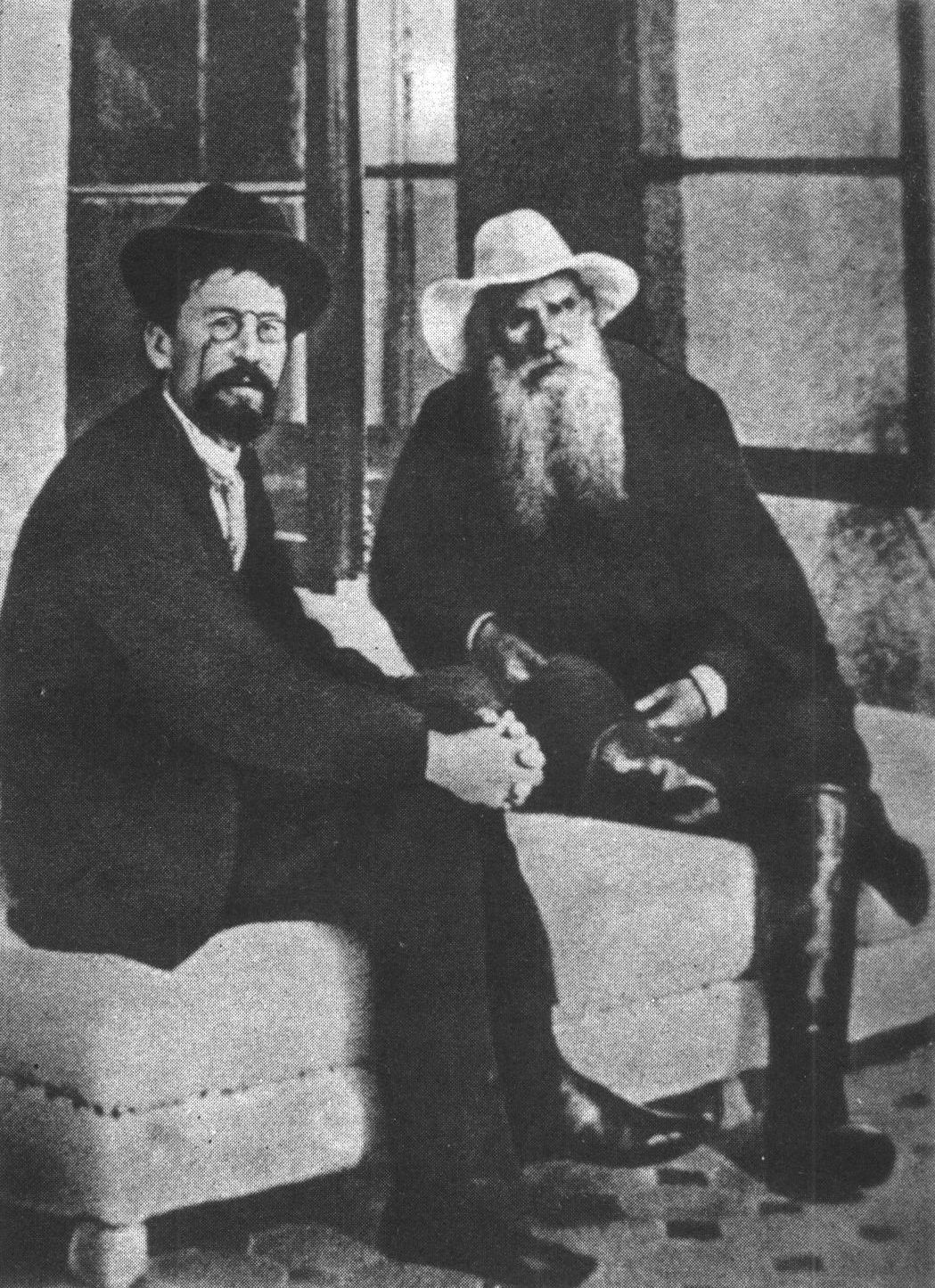 А.П. Чехов и Л.Н. Толстой в Гаспре. 1901 г.