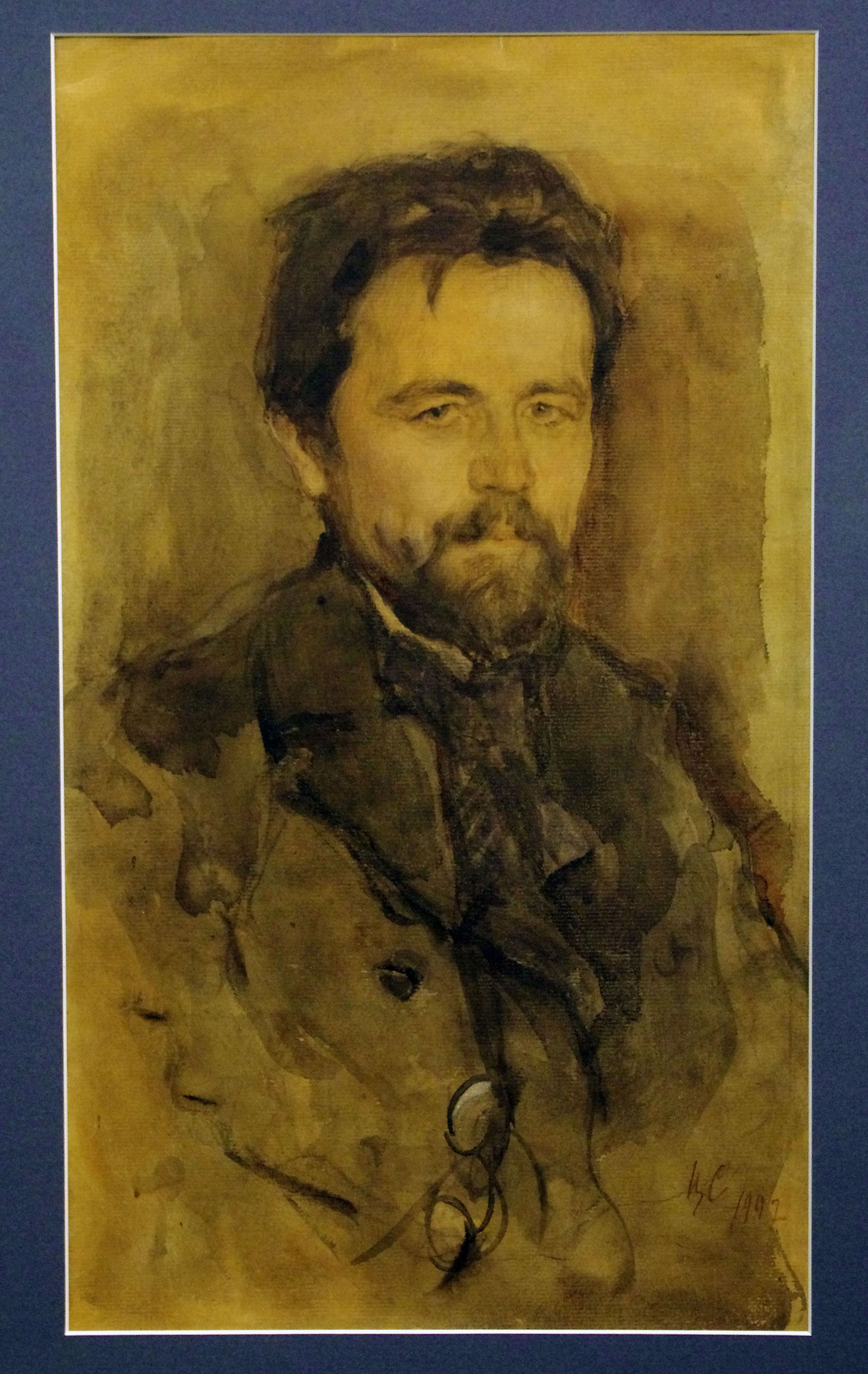 Портрет А.П. Чехова. В.А. Серов (1865—1911). 1903 г.