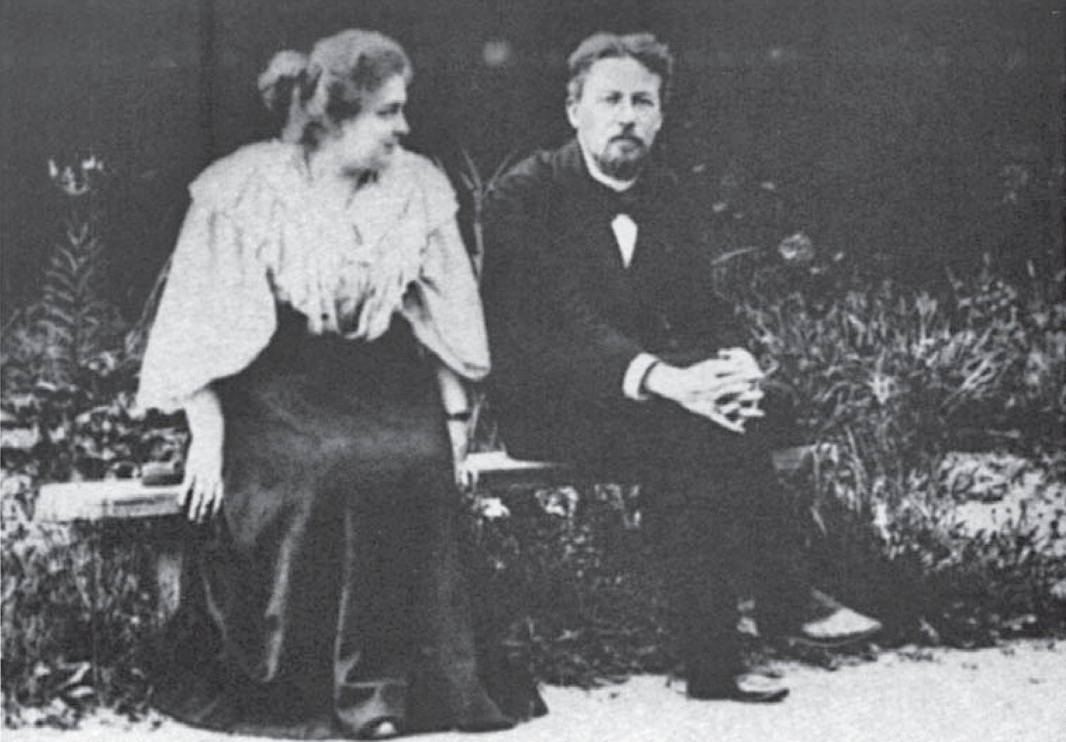 А.П. Чехов и Л.С. Мизинова. Мелихово, май—июнь 1897 г.