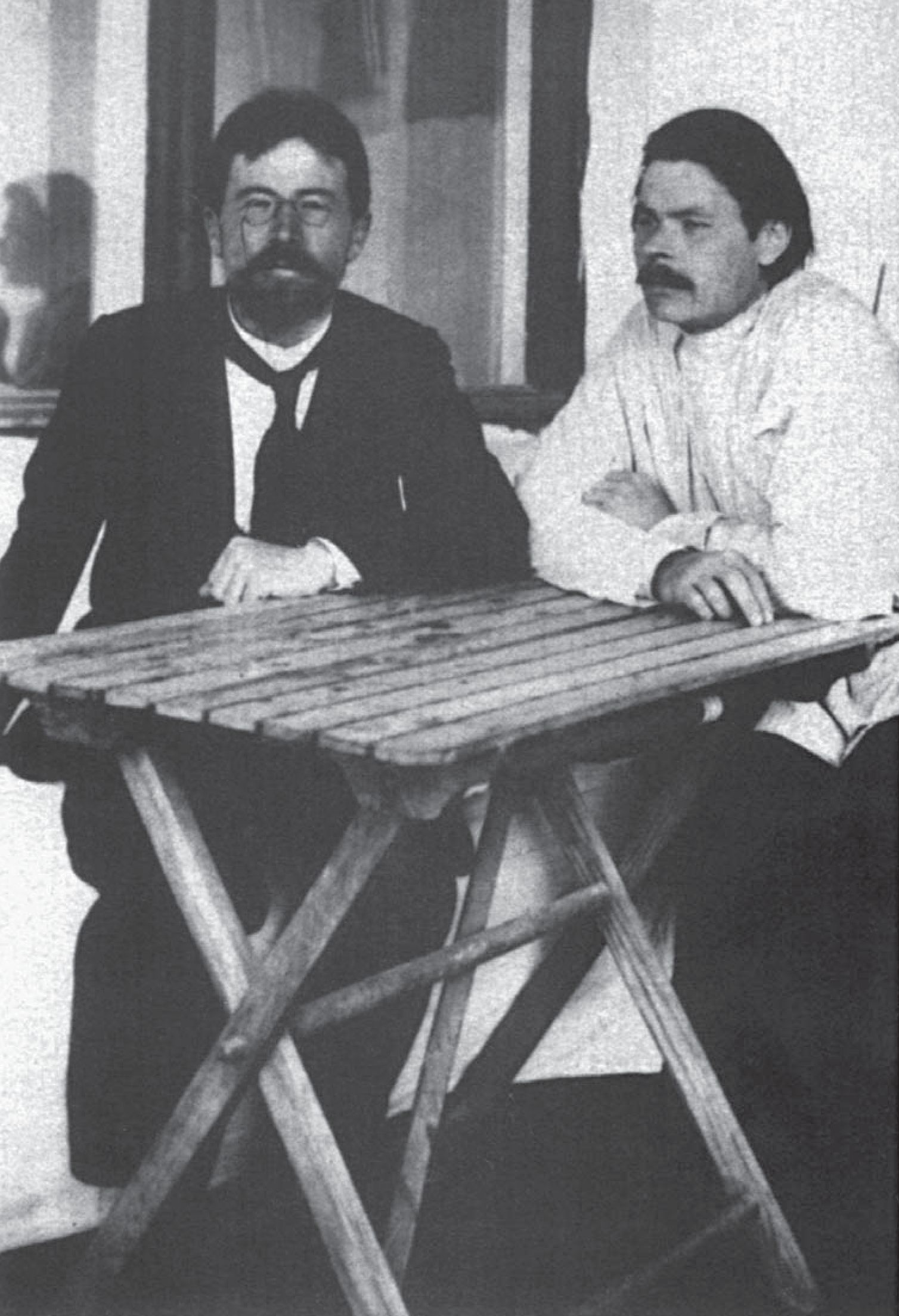 А.П. Чехов и М. Горький. Ялта, 5 мая 1900 г.